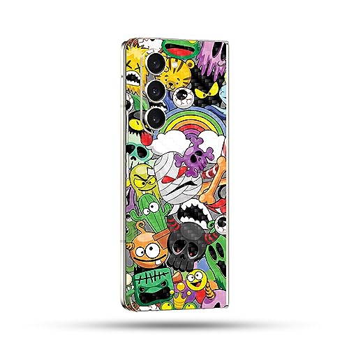 Image of MightySkins Skin Compatible with Samsung Galaxy Z Fold 5 Full Wrap - Puppy Fall | Protective, Durable, and Unique Vinyl Decal wrap Cover | Easy to Apply, Remove, and Change Styles | Made in The USA