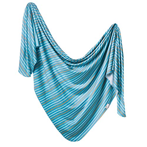 Image of Copper Pearl Large Premium Knit Baby Swaddle Receiving Blanket Milo