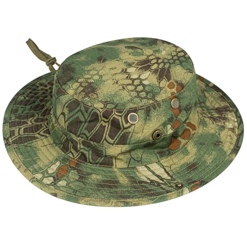 Image of Sun Hats for Men Women Boonie Hat Foldable Fishing Hat UPF 50+ Bucket Hat for Fishing Hiking Garden Safari Beach