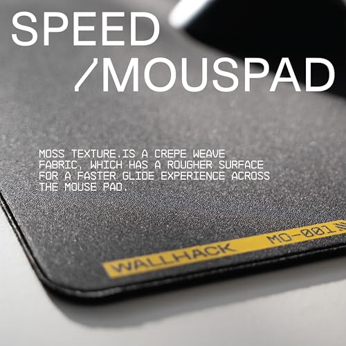 Image of SkyPAD Wallhack Black MO-001: Ultimate Fast Speed & Precision Gaming Mouse Pad | Enhanced Surface for Professional Gamers Speedpad Mouse Mat