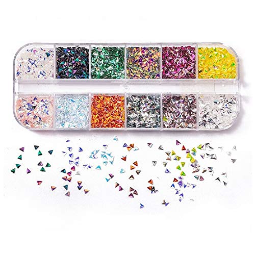 1 Case Holographic Sequins Love Star Pink White Nail Art Glitter Nails Paillette Holo Flakes Decoration Manicure DIY Accessories (30)