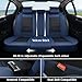 Coverado Car Seat Covers Full Set, Seat Covers for Cars, Waterproof, Leather Car Seat Cushion, Universal Car Interior Covers Seat Protectors for Most Cars Blue