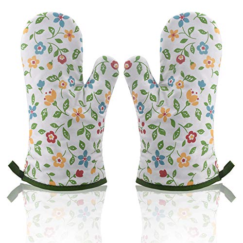 Gant De Four Et Manique Cactus Rose - Set Résistant à La Chaleur Pour Cuisine