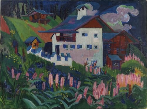 Lienzo artístico Ritratto di Leonhard Frank de Kirchner, pintura decorativa de 60x90cm