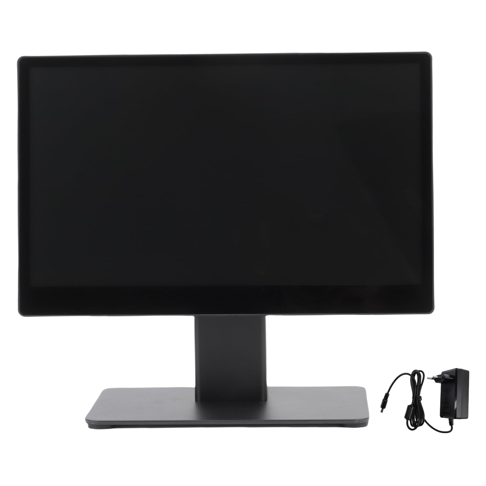 Walfront Système de Terminal de Caisse Enregistreuse à écran Tactile de 15,6 Pouces avec écran Multi-Touch FHD 1920 X 1080 et Support en Métal pour Restaurant, café, Bar, Petite Entreprise (Prise UE