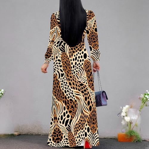Image of PinkPatty Women's Long Sleeve Maxi Dress Plus Size Casual V Neck Wrap Dress with Pockets&Belt