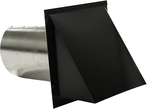 Miniatura 8 de Ventilación con capucha de acero galvanizado de la pared con el amortiguador, salida de ventilación del secador usada para los usos del escape del