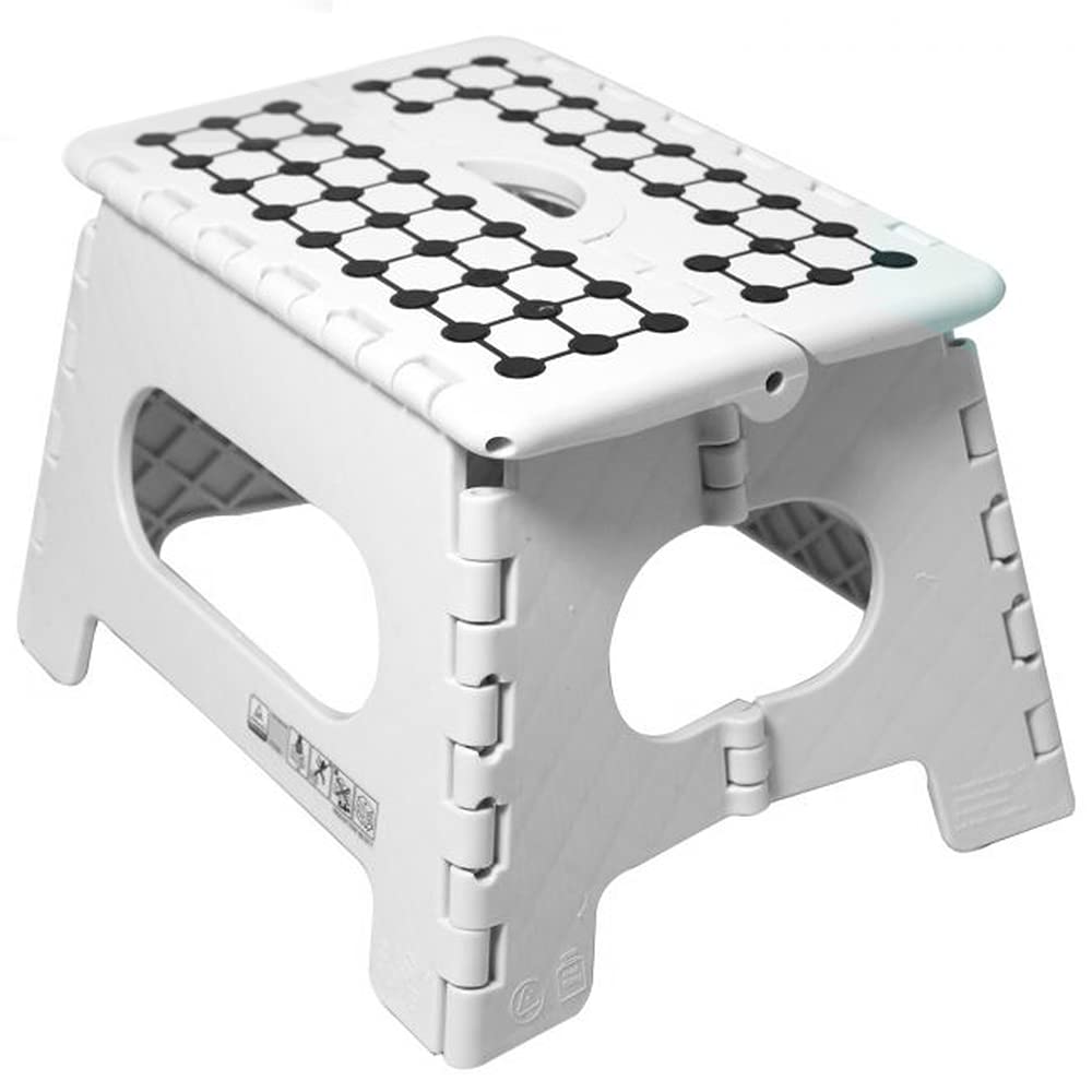Dekton White Folding Step Stool 150Kg Max Anti Slip Home Workplace Aid Ladder from B&Q