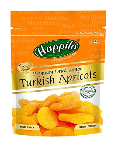 Image of Happilo 100% Natural Premium Californian Almonds, 200g + Happilo Premium Jumbo Turkish Apricots, 200g (Pack of 2)