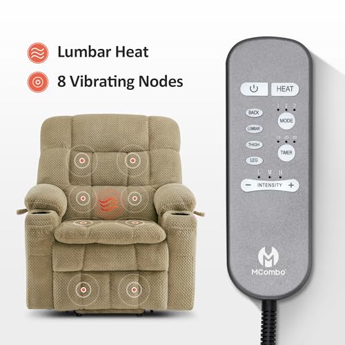 Image of MCombo Small Dual Motor Power Lift Recliner Chair for Petite Elderly, 7893