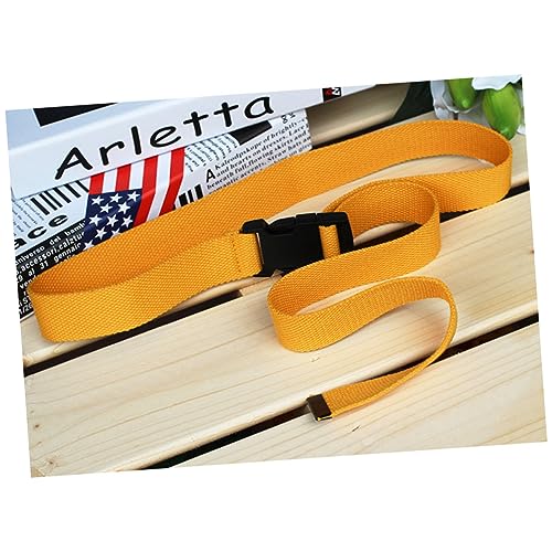 BESPORTBLE 2pcs Adjustable Plastic Buckle Canvas Waist Belt for Men and Women Lightweight All-matching Casual Belt Random Color2