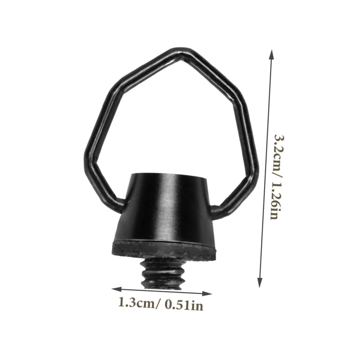 Anneome Outdoor Lighting Hook Camping Lamp Hanger Thread Interface Versatile Metal Loop for Quick Hanging
