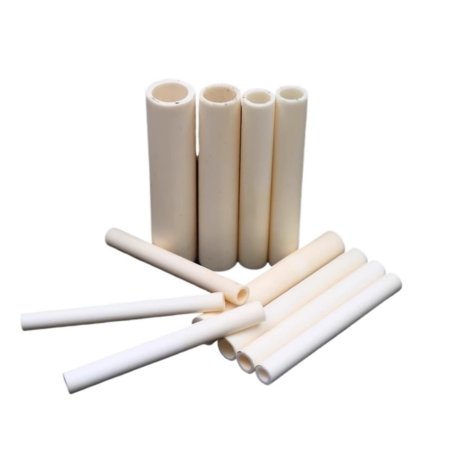 Tubo cerámico de alúmina de alta resistencia al desgaste y a altas temperaturas, 18 x 25 x 100 mm, tubo de combustión de alúmina aislante hueco.