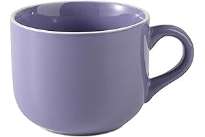 Extra Large 23 oz Porcelain Coffee Mug: Jumbo Wide Cup for Breakfast, Soup, and More