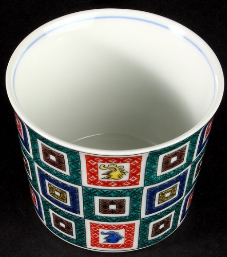 Amazon｜青郊 九谷焼 フリーカップ 古九谷色絵石畳文 MCF-01