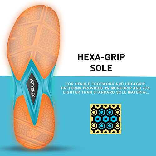 Image of YONEX Badminton Shoes Tour Dominant 2 | Ideal for Badminton,Squash,Table Tennis,Volleyball | Non-Marking Sole |TRU Cushion |Durable Skin Light|Synchro-Fit Insole|Toe Assist Shape|Hexa Grip |Light Weight|