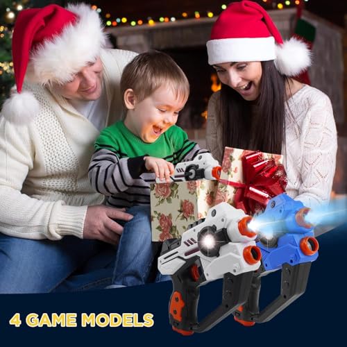 Image of SAMTOP Laser Tag Set Children, Laser Gun Game with Projector for Boys, Multifunctional Laser Tag Gift Boy 6 7 8 9 10 11 12 Years