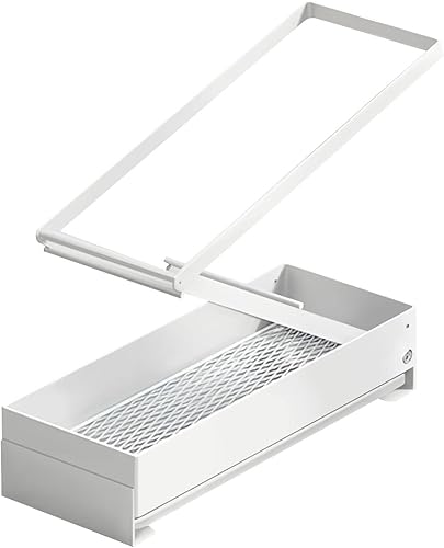 Fourmor Soporte de esponja para fregadero de cocina con estante de secado de paño de cocina, soporte de trapo de cocina, cepillo de esponja,