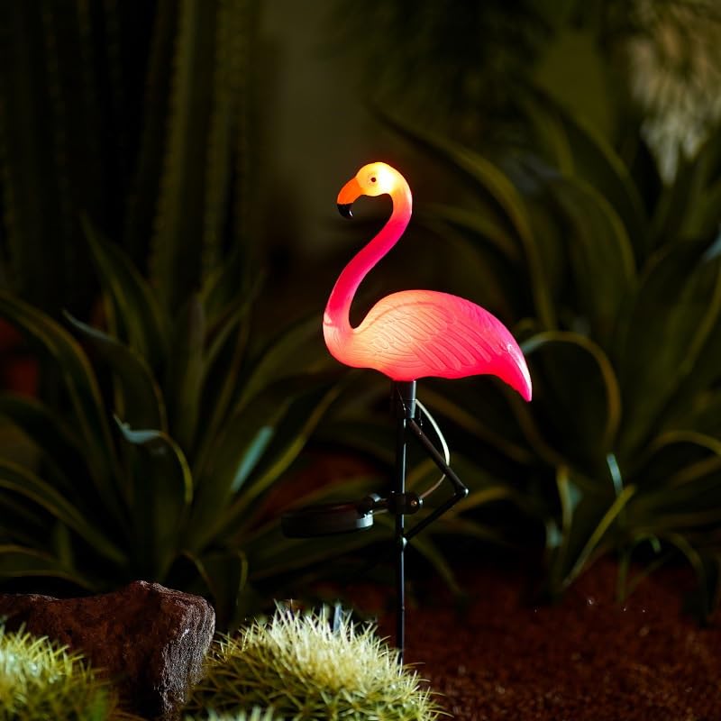 ライト・ランタン 10-BAKO SG LINDOR ver.-FLAMINGO- yaokingdom Waterproof Solar Flamingo Garden Light, Durable Blow