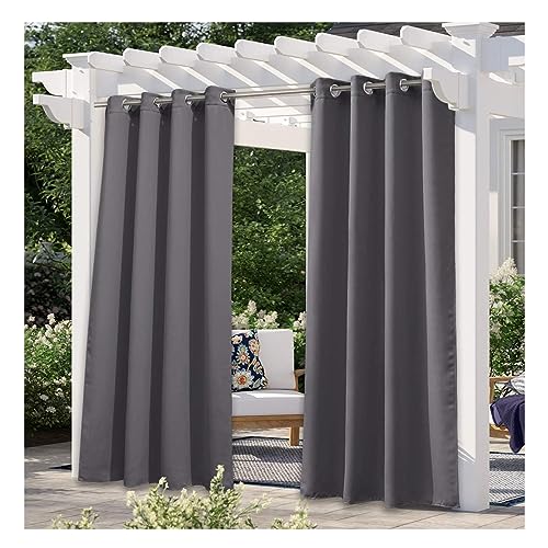Rideau extérieur pour terrasse imperméable et coupe-vent 262x300cm