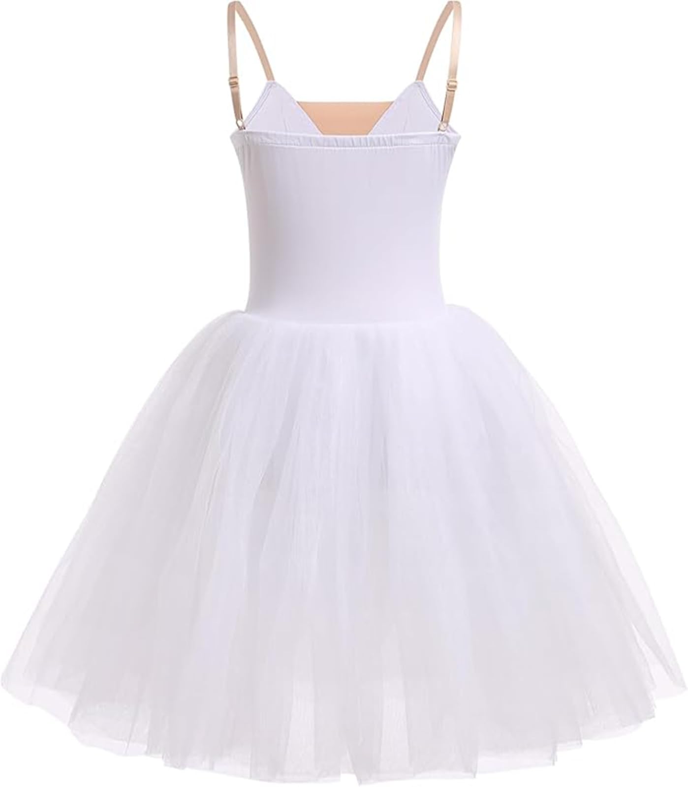 ORIDOOR Mädchen Sommerkleid Schwan Tanzkleid Tutu Performance Langes Tüllkleid Halloween Weihnachten Kleid