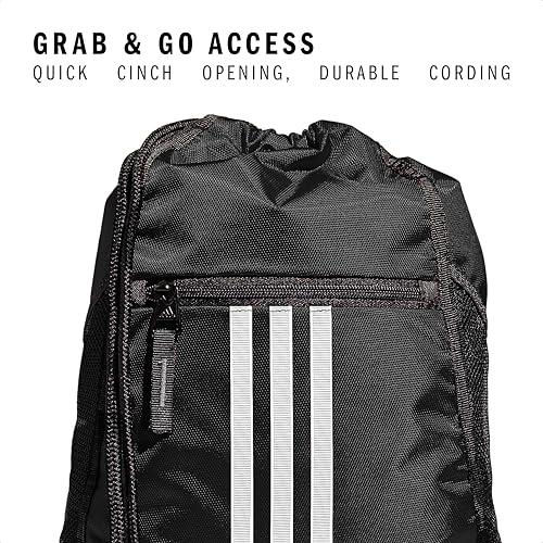 adidas alliance sackpack  drawstring backpack small bag for men and women black one size