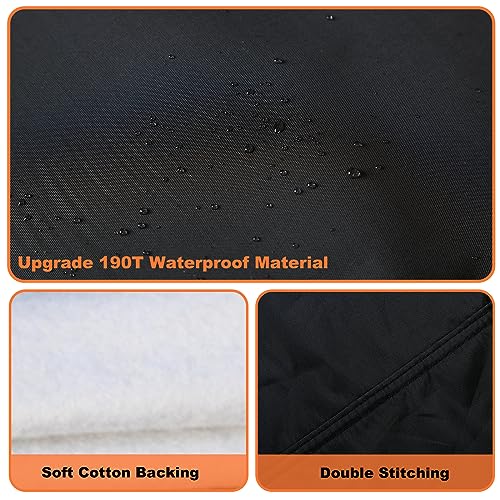Image of Car Cover Waterproof All Weather, Coverado Outdoor Full Exterior Covers Soft Cotton Backing Rain Uv Hail Protector Car Cover with Invisible Mirror Pocket Universal Fit for Mercedes etc (183 inch-193 inch)