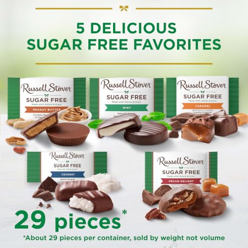 Russell Stover Sugar Free Assorted Chocolate Candy, 15.7 oz. Bag | Sugar free Christmas chocolate, candy bowls, Family size, chocolate bulk candy bag, Christmas gift, easy gifting - image 4