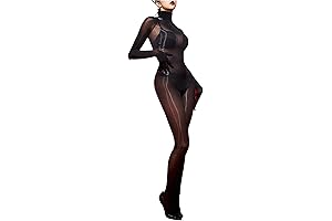 Women's Sheer Long-Sleeved Bodysuit: A Silky-Smooth Embrace