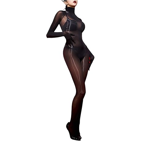 Women's Sheer Long-Sleeved Bodysuit: A Silky-Smooth Embrace
