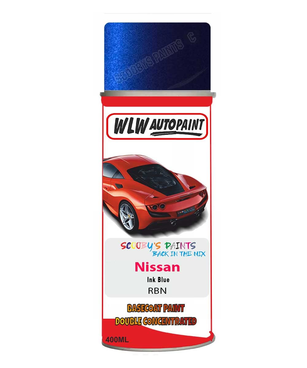 Basecoat Aerosol Spray Paint For Nissan Note Ink Blue 2014-2019 Code Rbn