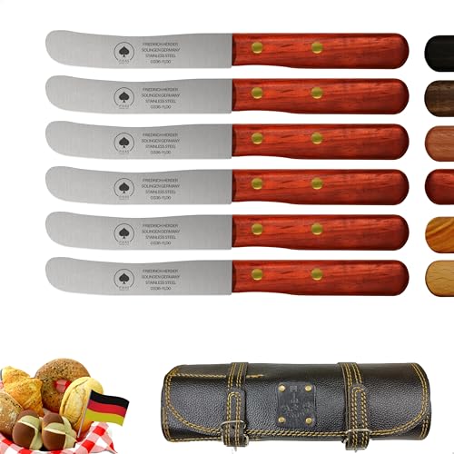Solingen Messer 6er Set inkl. hochwertiger Ledertasche, edler...