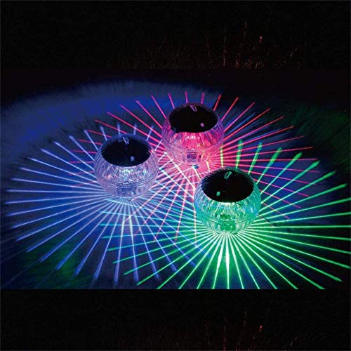 Harddo Drijvend vijver-solarlicht, led-kleurveranderende zonnelamp voor tuin-yard-waterfontein-aquarium (3 stuks kleurverandering)