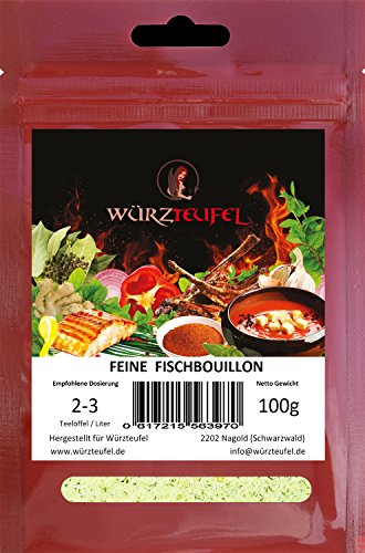 Fisch - Bouillon, Instant - Fischsuppe, Instantsuppe. Aromatische Fischbrühe. Beutel 100g.