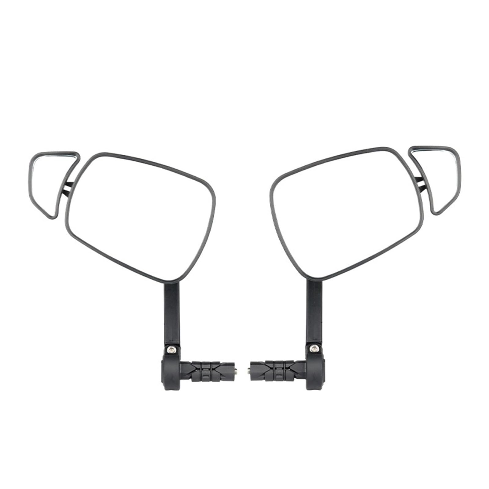 for Bicicletta, Specchietto Retrovisore con Tappo Terminale Barra | Riflettore lente ausiliaria sinistra destra for avviso di tacca di sicurezza for scooter elettrico for bici(Bar End 1 Pair)