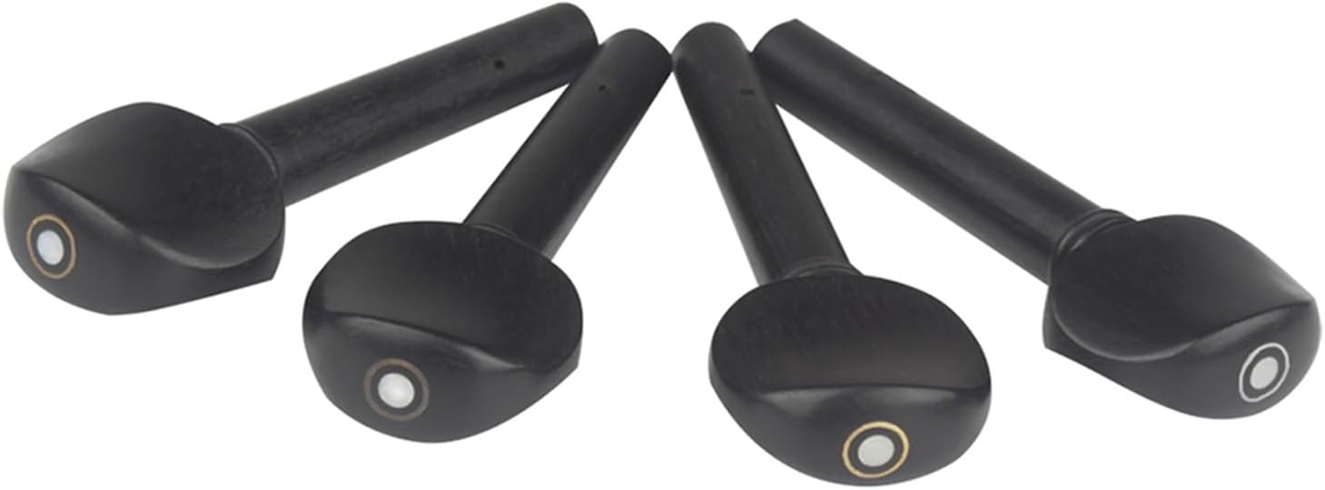 violin accessories kit 4 Pcs/Set Violin Tuning Pegs Tuners Ebony String Instrument Accessories For 1/4 1/2 3/4 4/4 Fiddle Instrument Parts