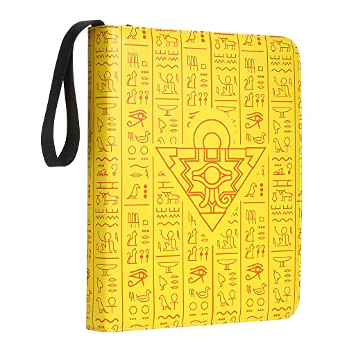 Image of D DACCKIT Binder Compatible with Yugioh Cards with Sleeves, 720 Card Holders Book Compatible with Yu-Gi-Oh Trading Cards - Card Collector Album with 40 Pcs 9-Pocket Pages