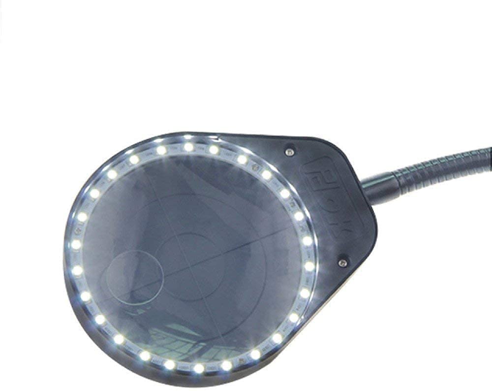 Lupa Składana Z Soczewką Optyczną, Lupa Hd Z 26 Diodami Led, Czarna, Przenośna Lupa Do Czytania Hd