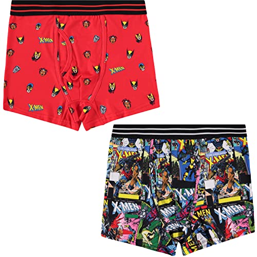 Marvel Mens Comics Boxer Briefs - X-Men Wolverine Mens Underwear - 2 Pack Boxer Briefs
