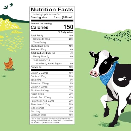 Organic Valley, Organic Whole Milk, 64 Oz (Half Gallon)