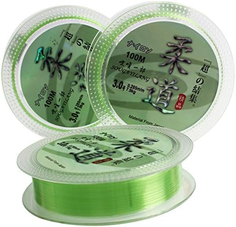 Alinshi Stealth Fishing Line Fluorescent Green(17.4LB/7.9KG, 0.285mm)