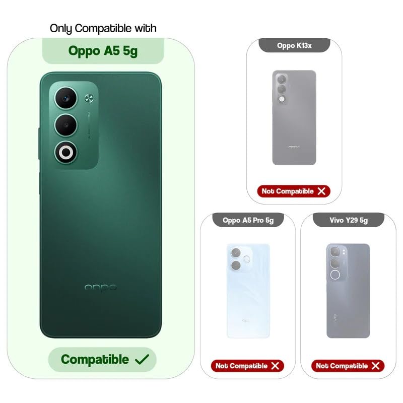 Image of Bintage case Dual-Leather Macc-Safe Design Phone Case| Soft Touch Finish | Full Camera Protectection Back Cover Compatible for Oppo CPH2751 /Oppo A5 5G - White & Nut Brown