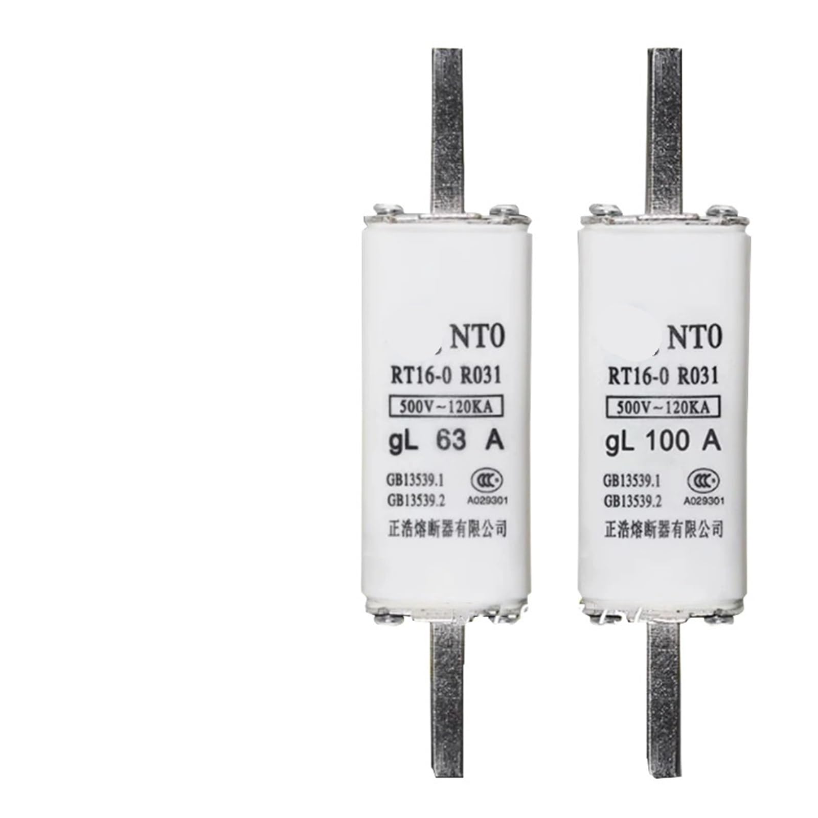 WQGQPXOB 1pcs RT16-0 R031 Fuse Core 32A 63A 100A 125A 160A 500V-120KA(Nt0 Core,80A)