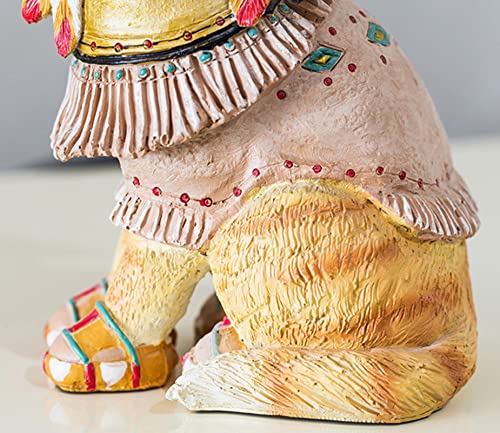 Artisanat d'art de chat en résine : sculpture de collection peinte à la main - 6