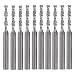 Produktbild EU_HOZLY 3.175 x 2 x 12mm CNC Doppelflöte Spiralschneider Router Bits Schneidwerkzeug Packung mit 10