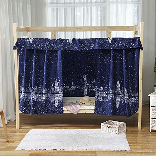 Students Dormitory Bunk Bed Curtains Blackout Bed Curtain Dustproof Bed Canopy Mosquito Nets Bunk Bed Tent Twin Bunk Bed Privacy Shading Cabin