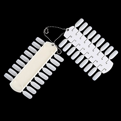 Andoer Camada dupla de cartão de cores para unhas Maquiagem Nail Art Prática de treinamento Gráfico