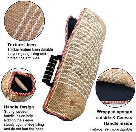 JINXING Dog Training Linen Red Side Sleeves German Shepherd Dog Training Bite Sleeves