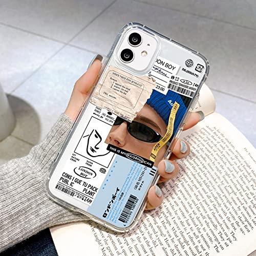 Coque iPhone 12 souple avec motif à la mode dessin animé coloré