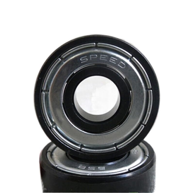 SUOFEILAIMU 16Pcs Black Ceramic 608 Bearing, 6 Balls for Inline Speed Skates Bearings